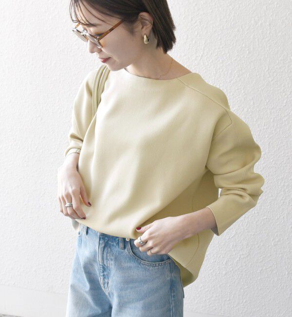 SHIPS any「SHIPS any:〈手洗い可能〉シーム ボートネック ニット プルオーバー」|ニット・セーター|