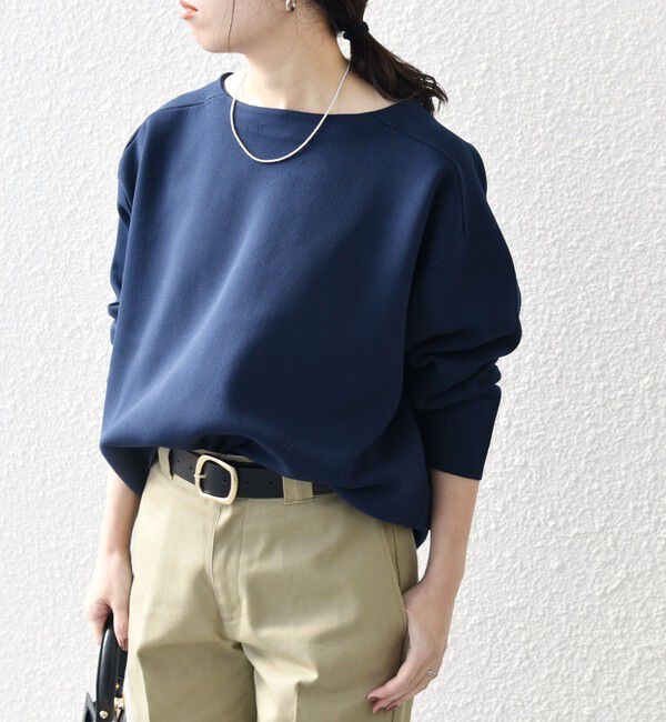 SHIPS any「SHIPS any:〈手洗い可能〉シーム ボートネック ニット プルオーバー」|ニット・セーター|