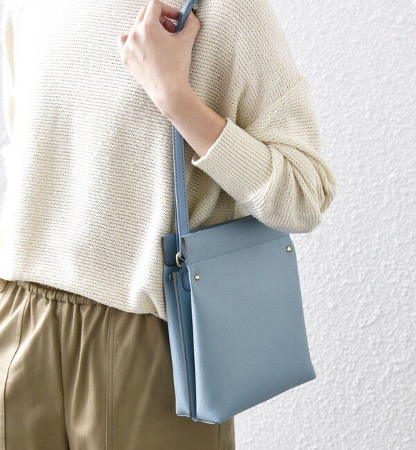 SHIPS any「SHIPS any: スタッズ スクエア ショルダー バッグ」|ショルダー・メッセンジャー|