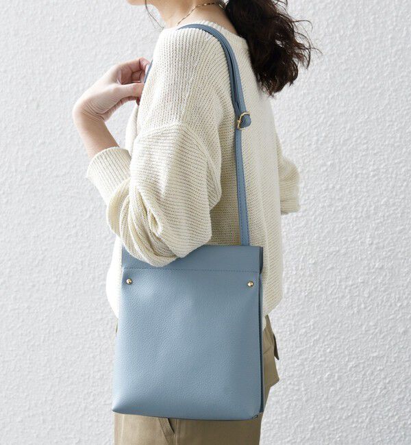 SHIPS any「SHIPS any: スタッズ スクエア ショルダー バッグ」|ショルダー・メッセンジャー|