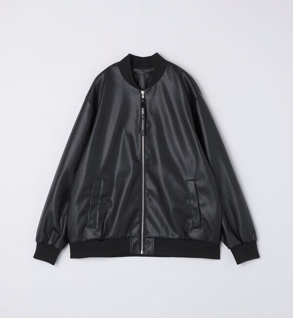 SHIPS Colors 「SHIPS Colors:合成皮革 ボマー ジャケット◇」|ブルゾン・スタジャン|