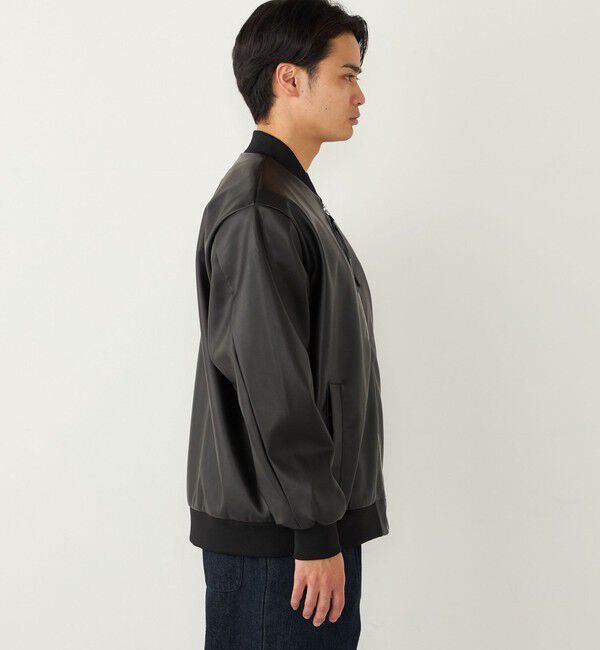 SHIPS Colors 「SHIPS Colors:合成皮革 ボマー ジャケット◇」|ブルゾン・スタジャン|