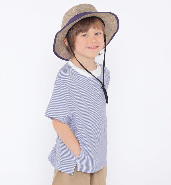 SHIPS KIDS「SHIPS KIDS:100～130cm /〈UVカット/吸水速乾〉ドライタッチ プルオーバー」|Tシャツ・カットソー|