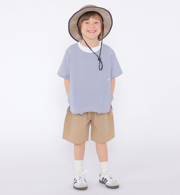 SHIPS KIDS「SHIPS KIDS:100～130cm /〈UVカット/吸水速乾〉ドライタッチ プルオーバー」|Tシャツ・カットソー|