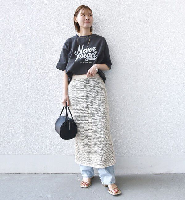 SHIPS for women「【SHIPS別注】81BRANCA:ロゴ 5分袖 TEE」|Tシャツ・カットソー|