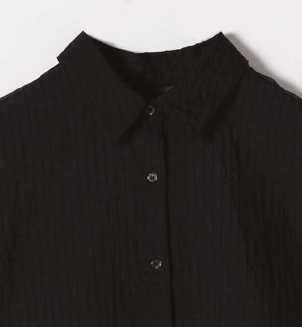 quaranciel「quaranciel:〈手洗い可能〉シアー ストライプ ボーダー ビッグ シャツ」|シャツ・ブラウス|