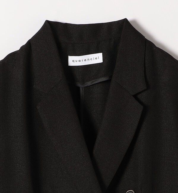 quaranciel「quaranciel:〈手洗い可能〉メッシュ ダブルブレスト テーラード ジャケット」|テーラードジャケット|