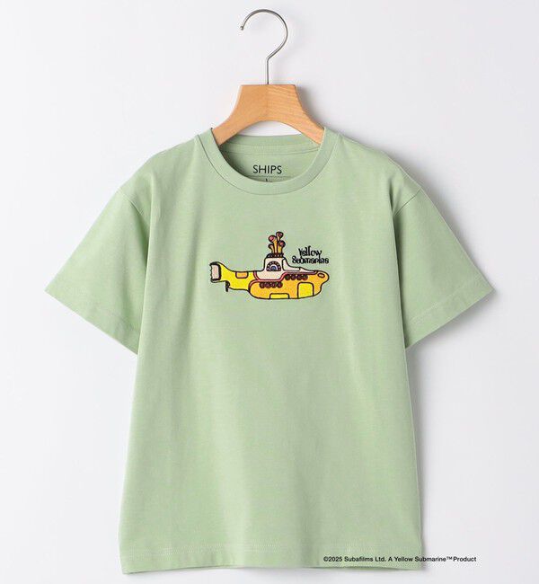 SHIPS KIDS「SHIPS KIDS:140～160cm /【THE BEATLES（ザ・ビートルズ）】半袖 TEE」|Tシャツ・カットソー|ライトグリーン