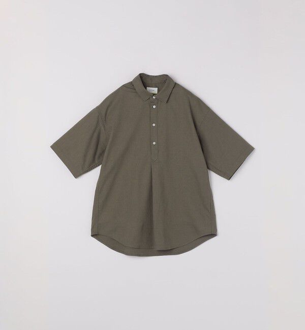 SHIPS any「SHIPS any:〈接触冷感/遮熱等〉ハイブリッドリネン プルオーバー シャツ(セットアップ対応)◇」|シャツ・ブラウス|