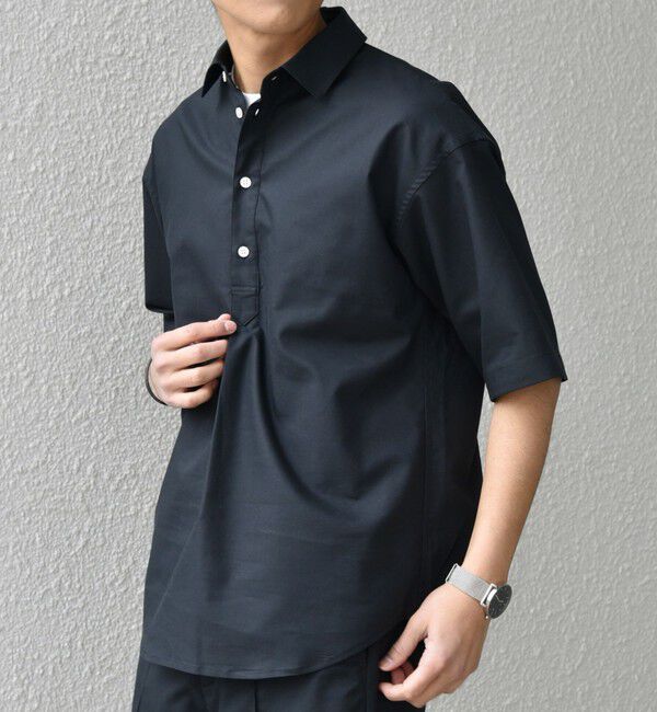 SHIPS any「SHIPS any:〈接触冷感/遮熱等〉ハイブリッドリネン プルオーバー シャツ(セットアップ対応)◇」|シャツ・ブラウス|