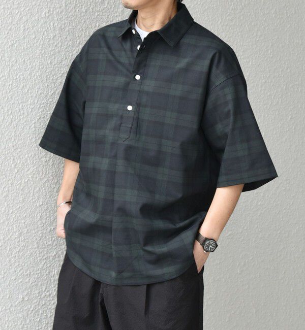 SHIPS any「SHIPS any:〈接触冷感/遮熱等〉ハイブリッドリネン プルオーバー シャツ(セットアップ対応)◇」|シャツ・ブラウス|