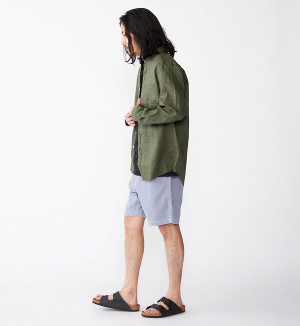 SHIPS「SHIPS: フレックスリネン レギュラーカラー  ロングスリーブ シャツ」|シャツ・ブラウス|