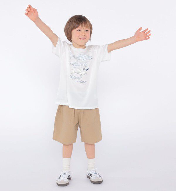 SHIPS KIDS「SHIPS KIDS:100c～130m /〈接触冷感/吸水速乾〉シャーク フリーク TEE」|Tシャツ・カットソー|