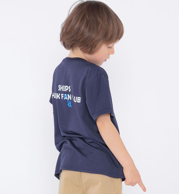 SHIPS KIDS「SHIPS KIDS:100c～130m /〈接触冷感/吸水速乾〉シャーク フリーク TEE」|Tシャツ・カットソー|