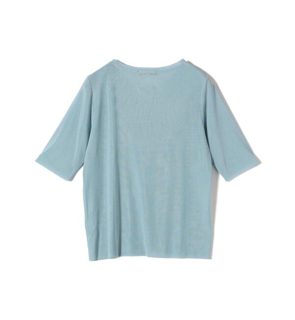 SHIPS Colors 「SHIPS Colors:〈手洗い可能〉チュール ショートスリーブ トップス」|Tシャツ・カットソー|