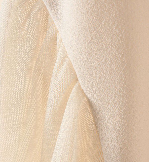 SHIPS Colors 「SHIPS Colors:〈手洗い可能〉ジョーゼット チュールスリーブ トップス」|Tシャツ・カットソー|