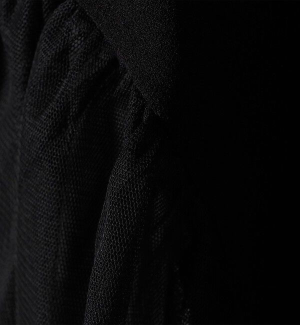 SHIPS Colors 「SHIPS Colors:〈手洗い可能〉ジョーゼット チュールスリーブ トップス」|Tシャツ・カットソー|