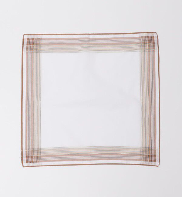 SHIPS「GRAZIINA: マルチ ペーン チーフ」|ハンカチ|カーキ