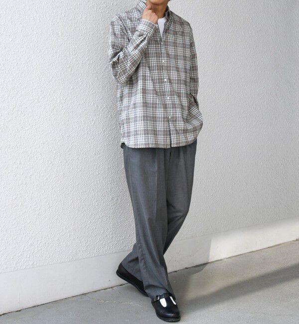 SHIPS any「SHIPS any:〈洗濯機可能〉ブラッシュド トラッド チェック ボタンダウン シャツ◇」|シャツ・ブラウス|