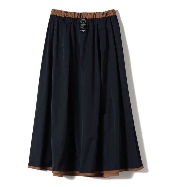 SHIPS for women「SHIPS Primary Navy Label:〈手洗い可能〉メモリー タックスカート」|スカート|