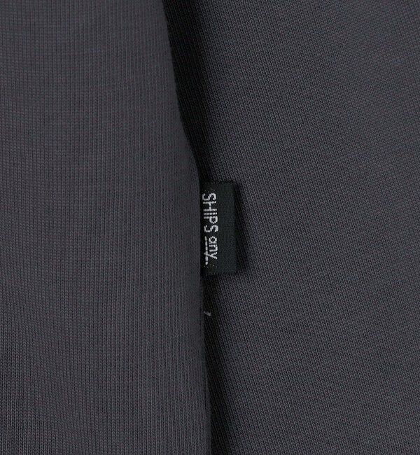 SHIPS any「SHIPS any: オーガニック コットン ワンポイント ロゴ プリント&times;刺繍 スピンドル Tシャツ(ロンT)◇」|Tシャツ・カットソー|