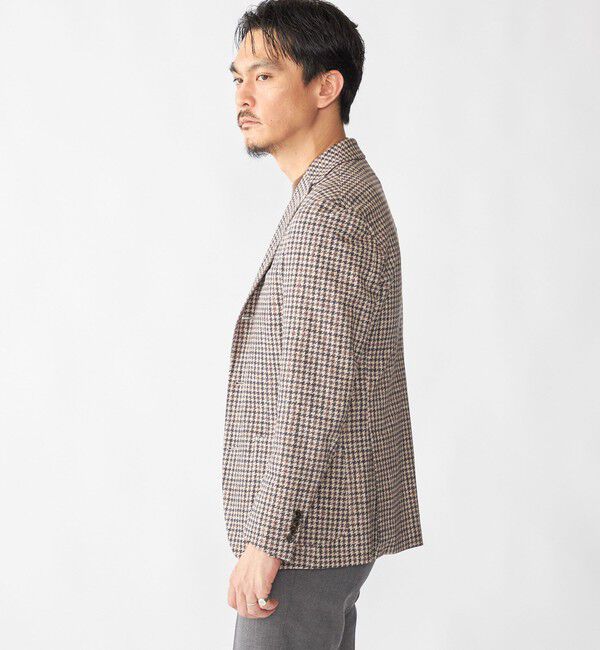 SHIPS「SHIPS: カネマサファブリック ジャージー プリント ガンクラブ ジャケット」|テーラードジャケット|