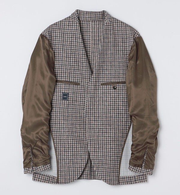 SHIPS「SHIPS: カネマサファブリック ジャージー プリント ガンクラブ ジャケット」|テーラードジャケット|