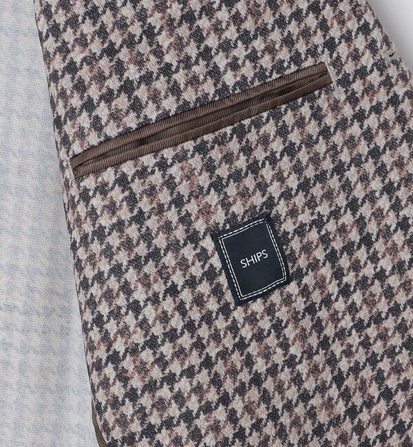 SHIPS「SHIPS: カネマサファブリック ジャージー プリント ガンクラブ ジャケット」|テーラードジャケット|