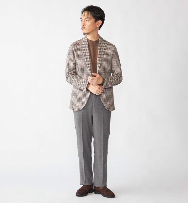 SHIPS「SHIPS: カネマサファブリック ジャージー プリント ガンクラブ ジャケット」|テーラードジャケット|