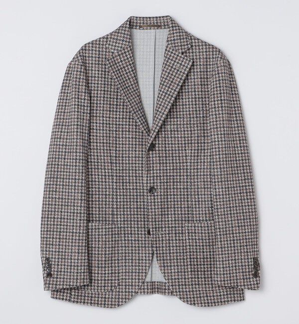 SHIPS「SHIPS: カネマサファブリック ジャージー プリント ガンクラブ ジャケット」|テーラードジャケット|