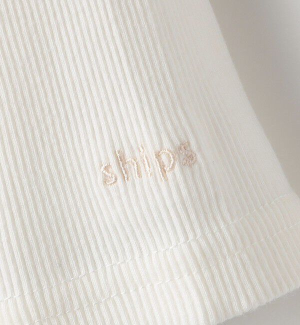 SHIPS KIDS「SHIPS KIDS:70～80cm / コーデュロイ ジャンスカ&times; テレコ ロンパース セット」|ロンパース|