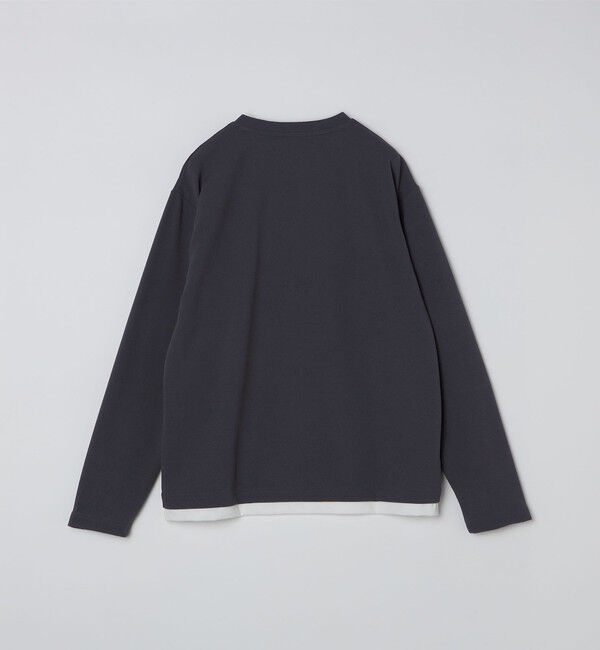 SHIPS Colors 「SHIPS Colors:フクレ ジャカード フェイクレイヤード ロンT」|Tシャツ・カットソー|