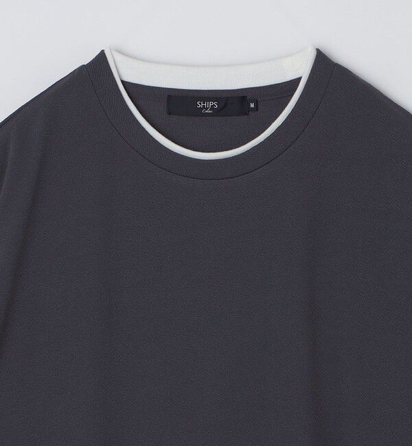 SHIPS Colors 「SHIPS Colors:フクレ ジャカード フェイクレイヤード ロンT」|Tシャツ・カットソー|