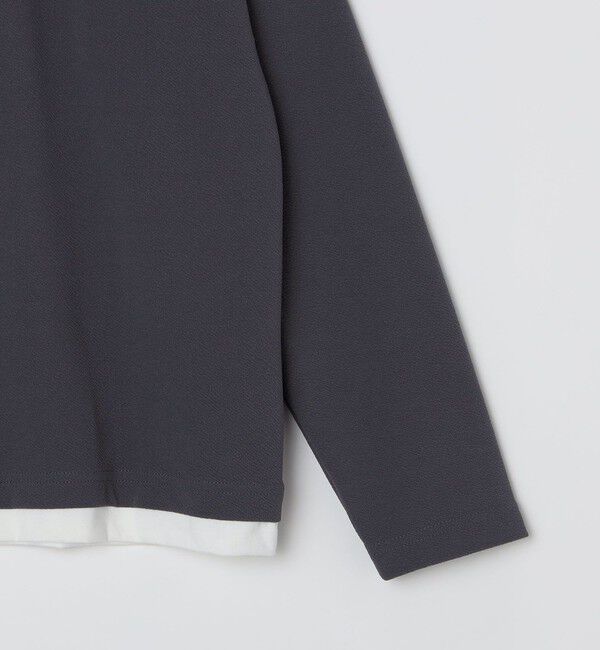 SHIPS Colors 「SHIPS Colors:フクレ ジャカード フェイクレイヤード ロンT」|Tシャツ・カットソー|