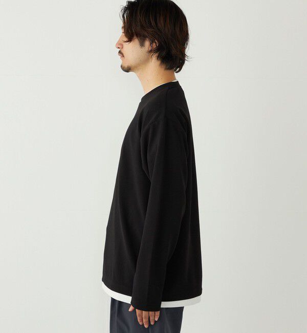 SHIPS Colors 「SHIPS Colors:フクレ ジャカード フェイクレイヤード ロンT」|Tシャツ・カットソー|