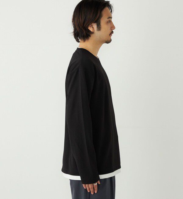 SHIPS Colors 「SHIPS Colors:フクレ ジャカード フェイクレイヤード ロンT」|Tシャツ・カットソー|