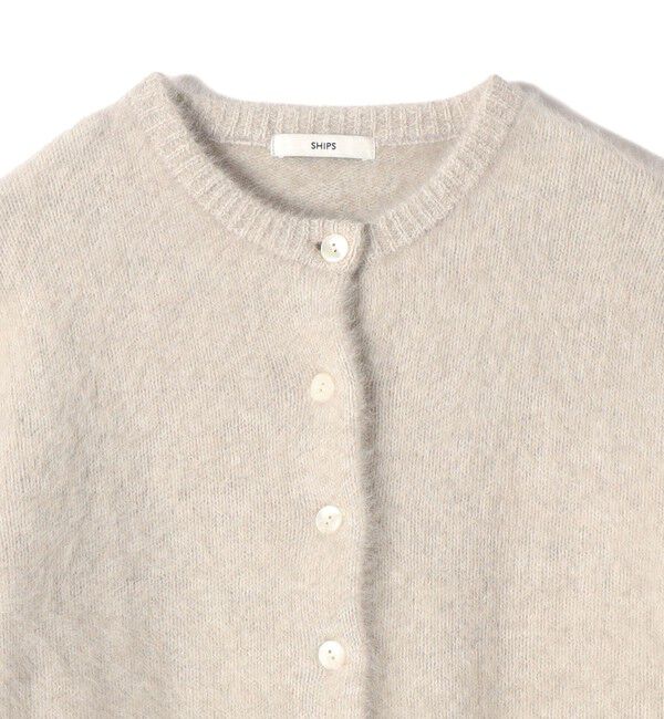 SHIPS for women「【一部WEB限定】〈手洗い可能〉フォックス クルーネック ニット カーディガン」|カーディガン|