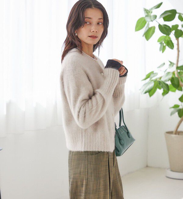 SHIPS for women「【一部WEB限定】〈手洗い可能〉フォックス クルーネック ニット カーディガン」|カーディガン|