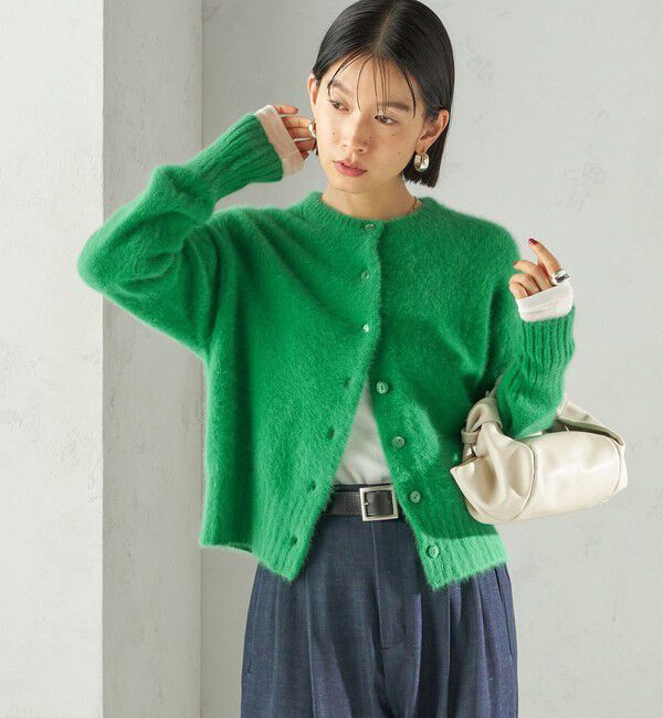 SHIPS for women「【一部WEB限定】〈手洗い可能〉フォックス クルーネック ニット カーディガン」|カーディガン|