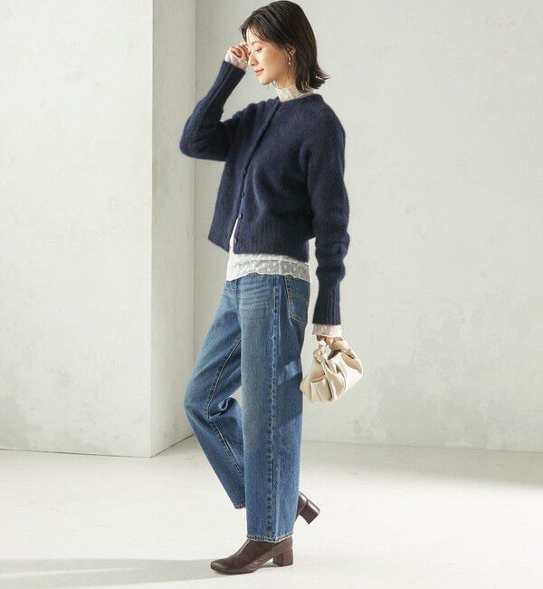 SHIPS for women「【一部WEB限定】〈手洗い可能〉フォックス クルーネック ニット カーディガン」|カーディガン|