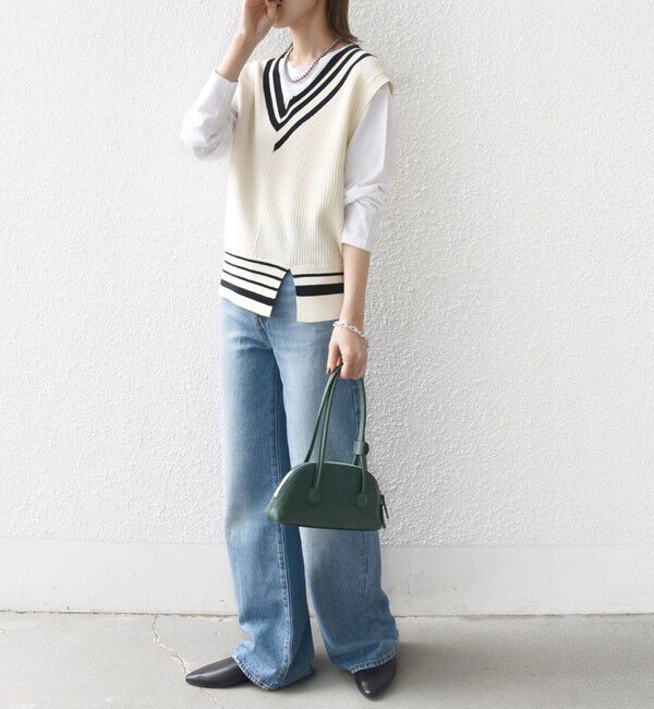 SHIPS for women「【WEB限定】〈手洗い可能〉チルデン ニット ベスト」|ベスト・ジレ|