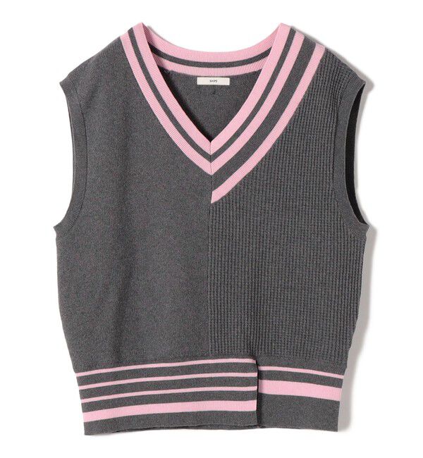 SHIPS for women「【WEB限定】〈手洗い可能〉チルデン ニット ベスト」|ベスト・ジレ|