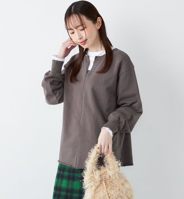 SHIPS Colors 「SHIPS Colors:〈手洗い可能〉USA 裏毛 スキッパー プルオーバー」|Tシャツ・カットソー|