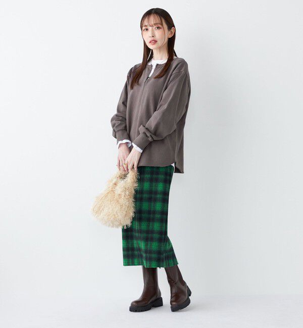 SHIPS Colors 「SHIPS Colors:〈手洗い可能〉USA 裏毛 スキッパー プルオーバー」|Tシャツ・カットソー|