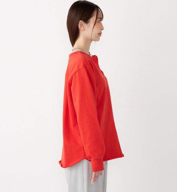 SHIPS Colors 「SHIPS Colors:〈手洗い可能〉USA 裏毛 スキッパー プルオーバー」|Tシャツ・カットソー|