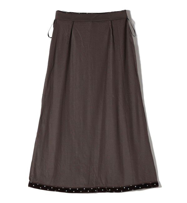 SHIPS Colors 「SHIPS Colors:〈手洗い可能〉グリッタープリント ポリエステルベロア フレアスカート」|フレア|