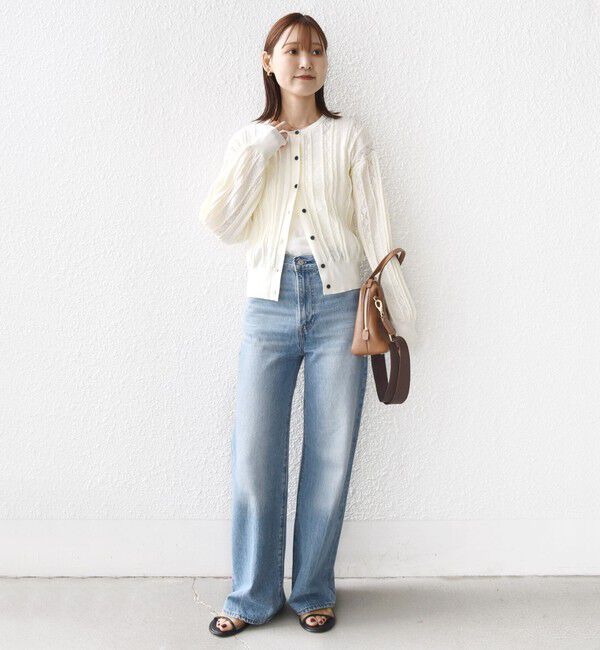 SHIPS for women「《予約》【WEB限定】〈手洗い可能〉レース 編み 2WAY カーディガン」|カーディガン|