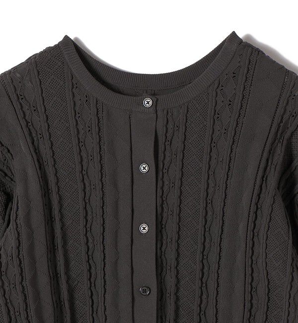 SHIPS for women「《予約》【WEB限定】〈手洗い可能〉レース 編み 2WAY カーディガン」|カーディガン|