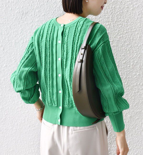 SHIPS for women「《予約》【WEB限定】〈手洗い可能〉レース 編み 2WAY カーディガン」|カーディガン|