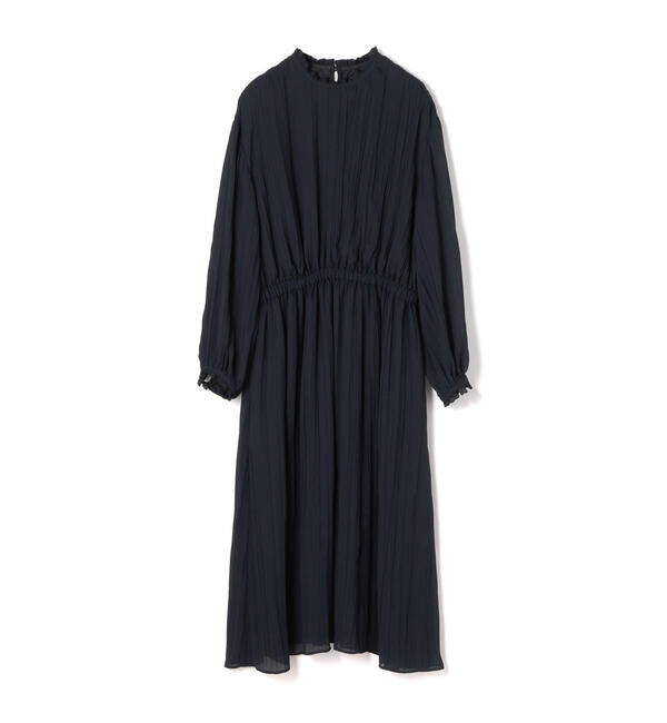 Ballsey「ランダムプリーツジョーゼット ウエストギャザーワンピース」|ワンピース|